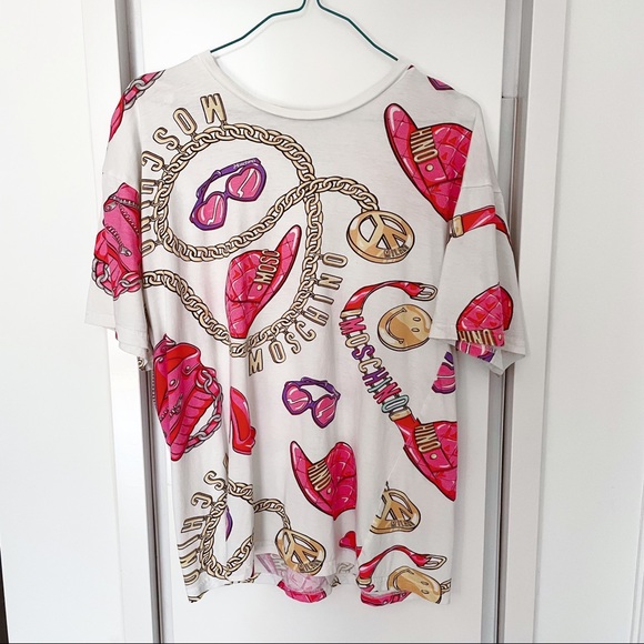 IT 38 logo and chain print Moschino T-shirt - Picture 3 of 3